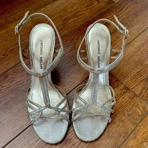 Antonio Melani Gold Heels - Size 9